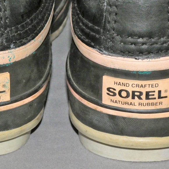 Sorel 1964 Premium Cuff Black Waterproof Lined Lace Up Snow Boots - Picture 8 of 11